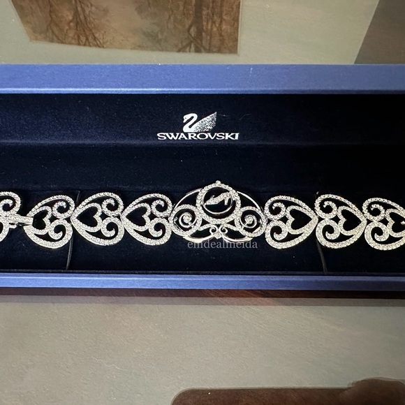 Swarovski 2006 Disney Cinderella Rhodium Plated Bracelet RARE 1514997 - Picture 3 of 10